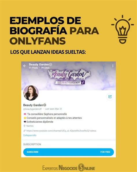 que poner en la biografía de onlyfans|Guía definitiva para una biografía de OnlyFans que。